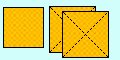 Gold squares/triangles