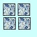 Cut light blue squares